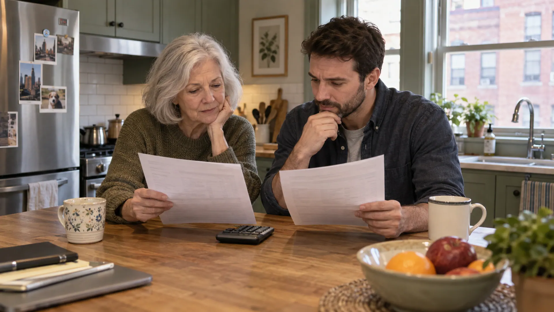 A Massachusetts homeowner comparing settlement estimates with a family member
