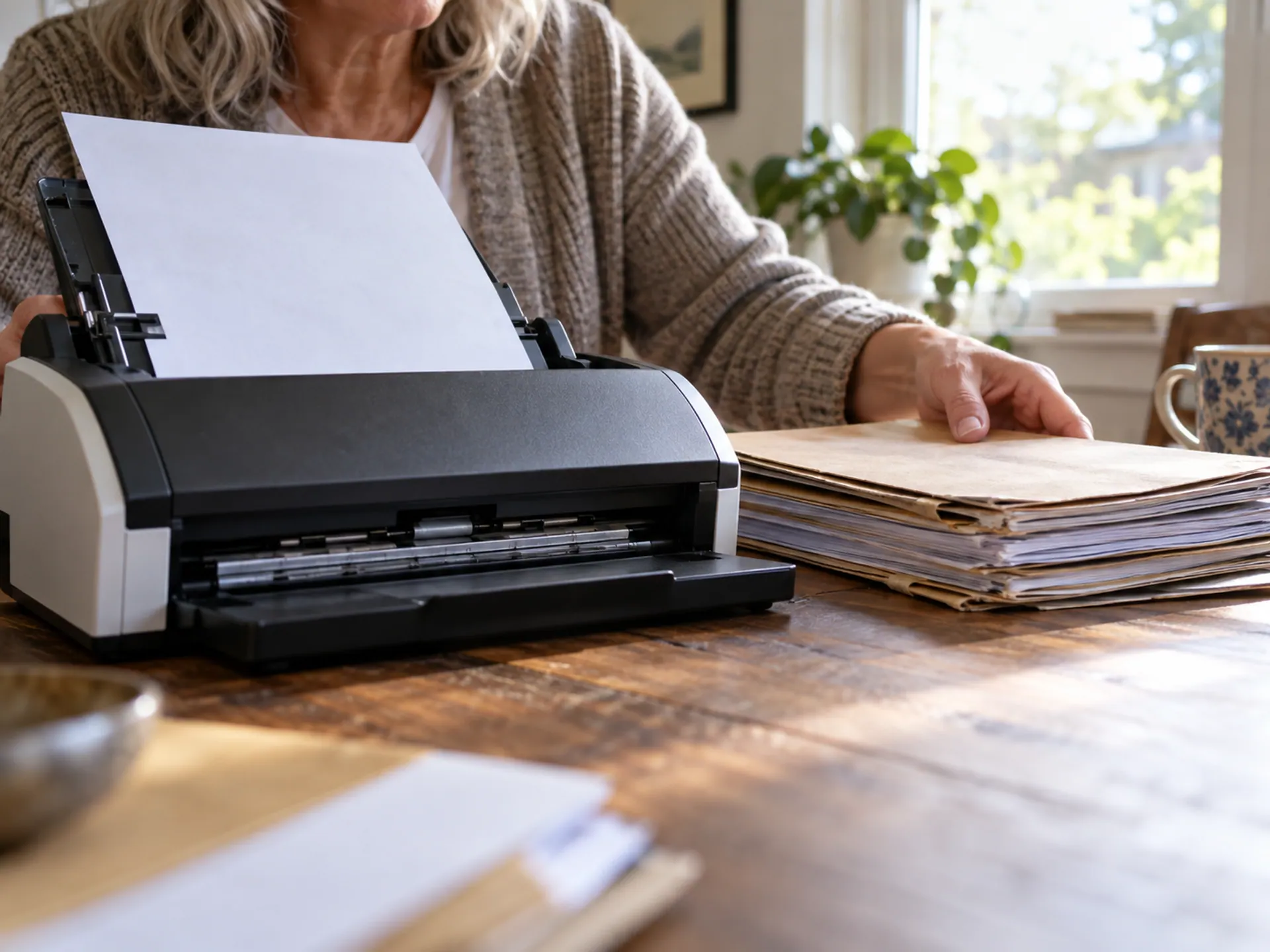 A homeowner scanning existing mortgage records before a refinance